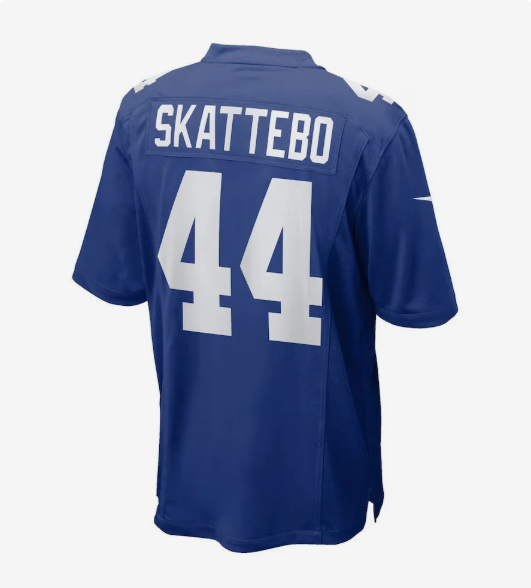 NY.Giants #44 Cam Skattebo Royal Team Game Player Stitched American Football Jerseys