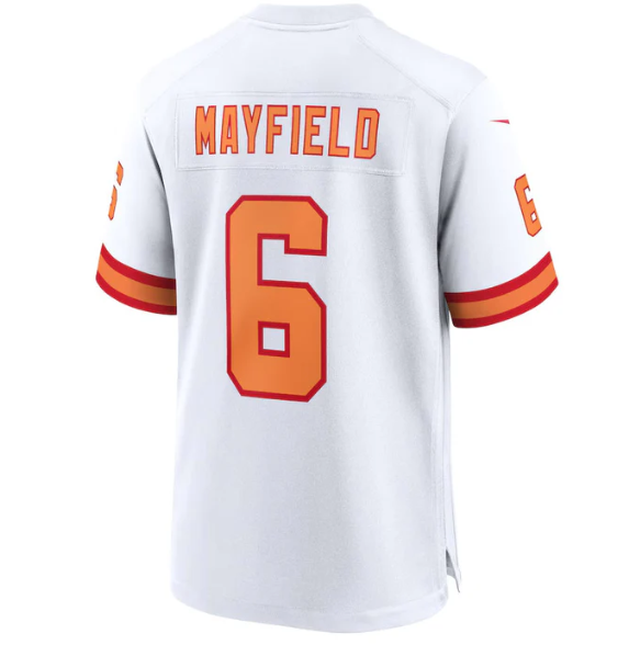 TB.Buccaneers #6 Baker Mayfield '76 White Player Game Stitched American Football Jerseys
