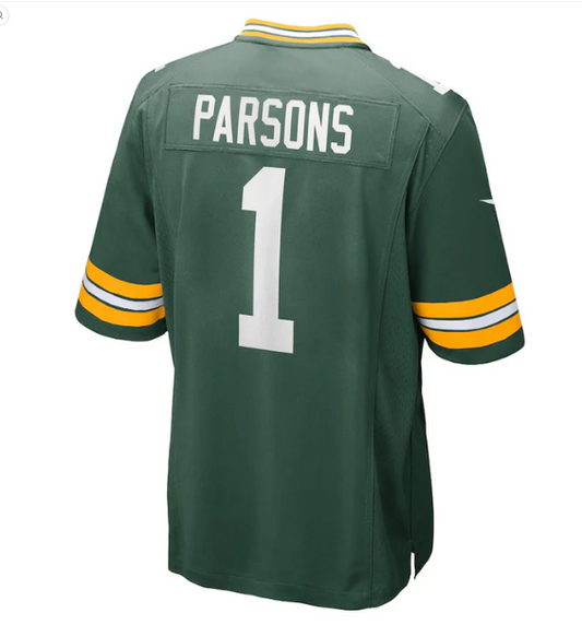 GB.Packers #1 Micah Parsons Green Game Player American Football Jerseys