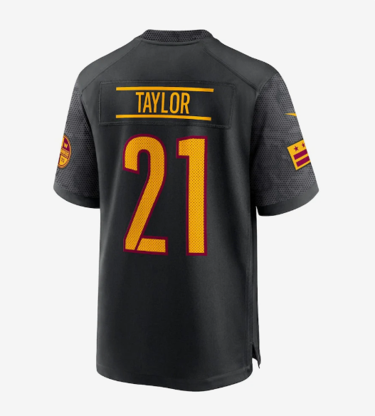 W.Commanders #21 Sean Taylor Black Alternate Retired Player Game Jersey Stitched American Football Jerseys
