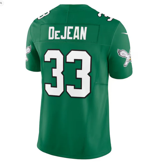 P.Eagles #33 Cooper DeJean Kelly Green Alternate 2 Vapor F.U.S.E. Limited Stitched American Football Jerseys
