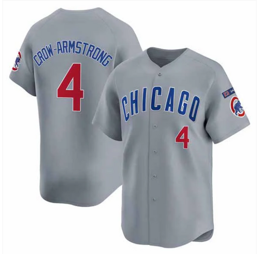 Chicago Cubs #4 Pete Crow-Armstrong Gray 'Ryne Sandberg Tribute' Vapor Limited V3 Stitched Baseball Jersey