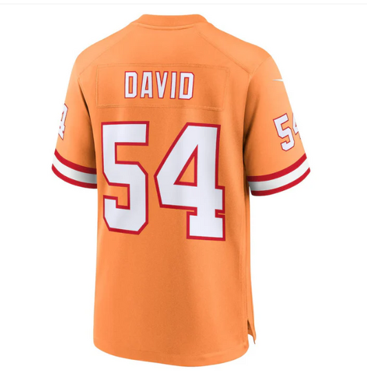 TB.Buccaneers #54 Lavonte David Creamsicle 50th Season Game American Football Jerseys