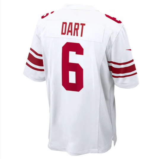 NY.Giants #6 Jaxson Dart White Game Stitched American Football Jerseys