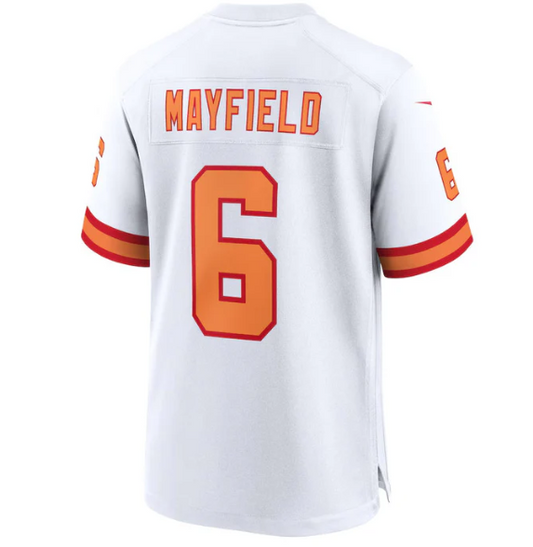 TB.Buccaneers #6 Baker Mayfield '76 White Player Game Stitched American Football Jerseys