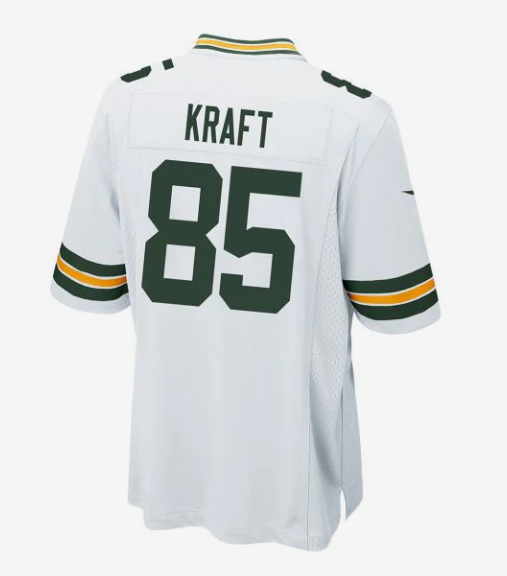 GB.Packers #85 Tucker Kraft White Game Stitched American Football Jerseys