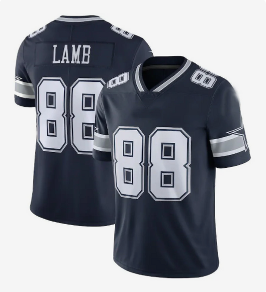 D.Cowboys #88 CeeDee Lamb Navy Vapor Limited Jersey Stitched American Football Jerseys