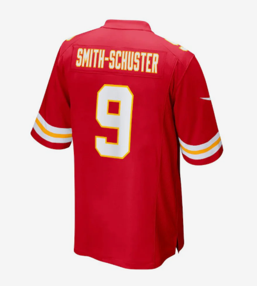 KC.Chiefs #9 JuJu Smith-Schuster Red Game Jersey Stitched American Football Jerseys